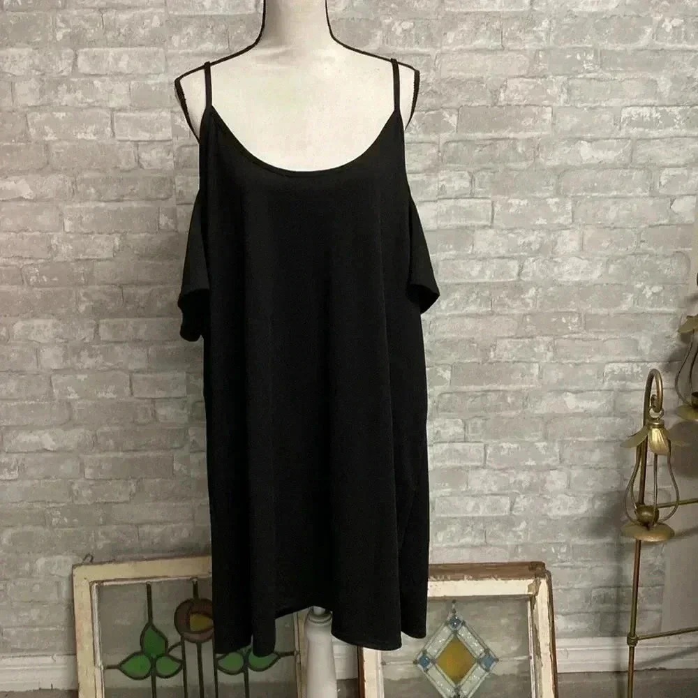 Womens Boohoo black casual cover up ladies dress size 20